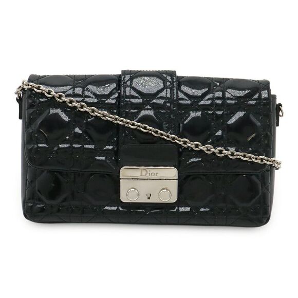 Dior Handbags - Christian Dior Cannage Patent Leather 2way Chain Shoulder Bag
